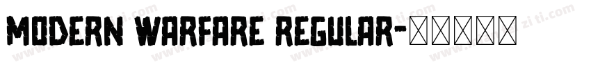 Modern Warfare Regular字体转换